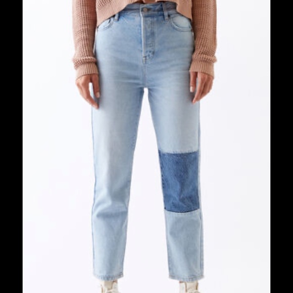 PacSun Denim - Pacsun High Rise Straight Patch Jeans Sz 28